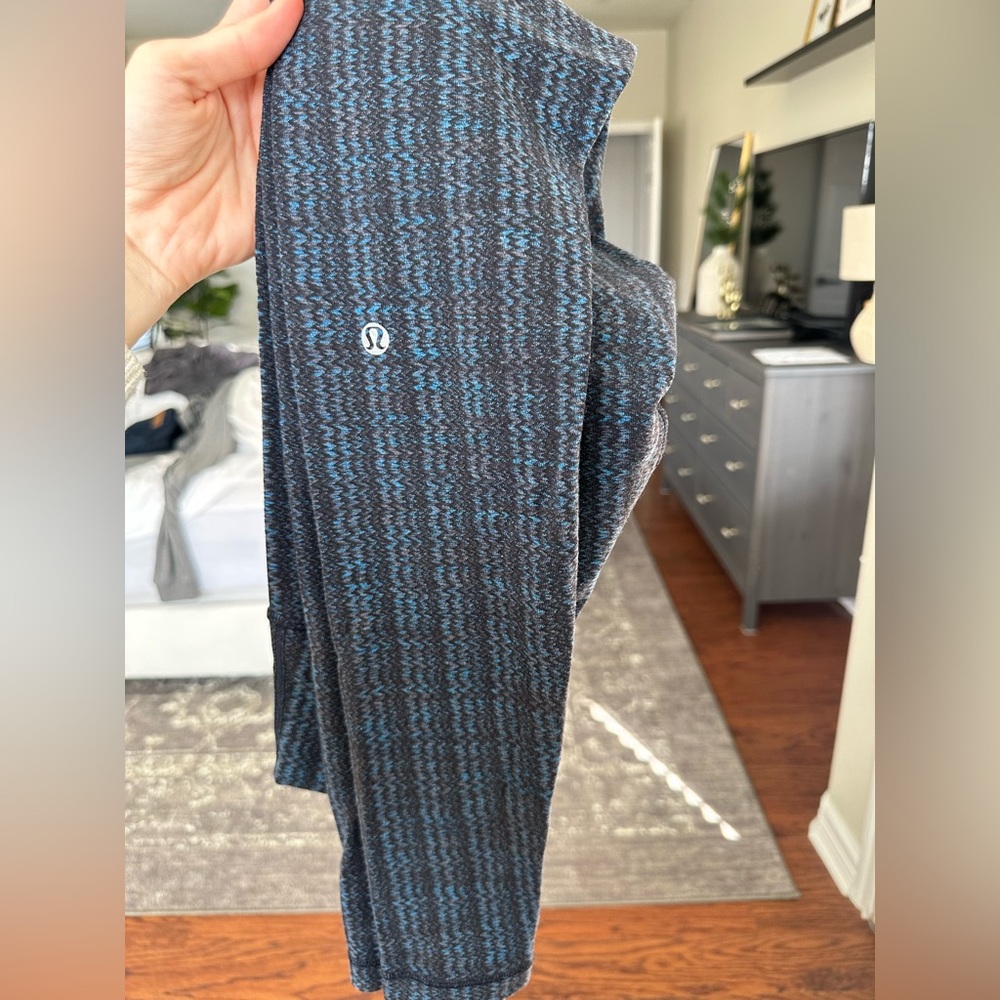 Lululemon size 6 high waist, wide waist band, full length